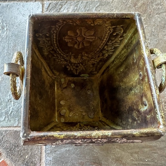 Brass Ornate Decorative Planter Vintage - Picture 5 of 7